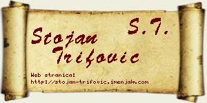 Stojan Trifović vizit kartica
